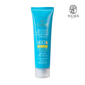 کرم ضد آفتاب رنگی مات بژ طبیعی SPF60 سینره فاقد چربی 50 میلی لیتر